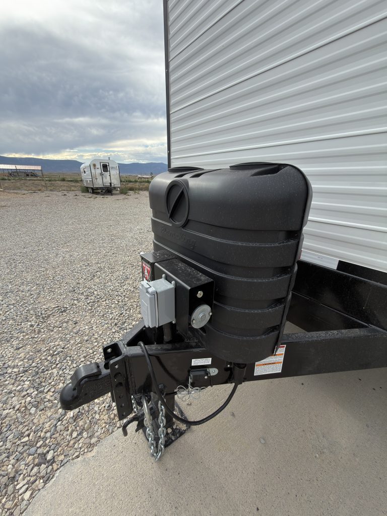 Schrauth Camp tongue, coupler, and propane tank cover