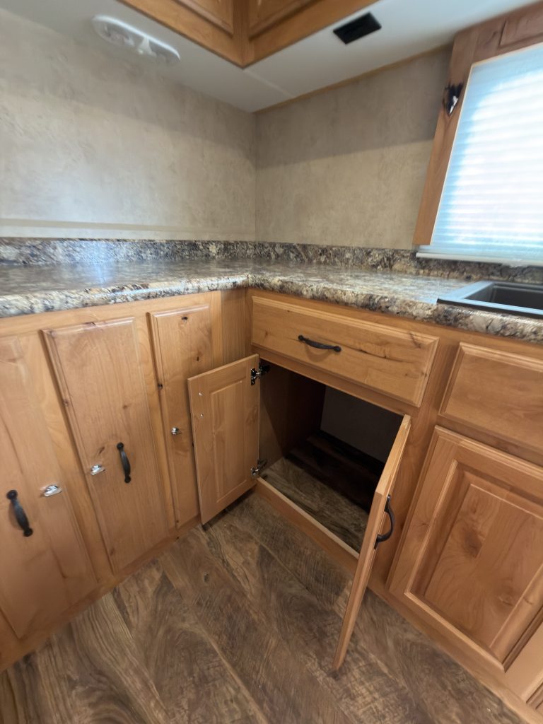 Detail view of Kitchen Cabinetry & Counter in the Schrauth Camp.