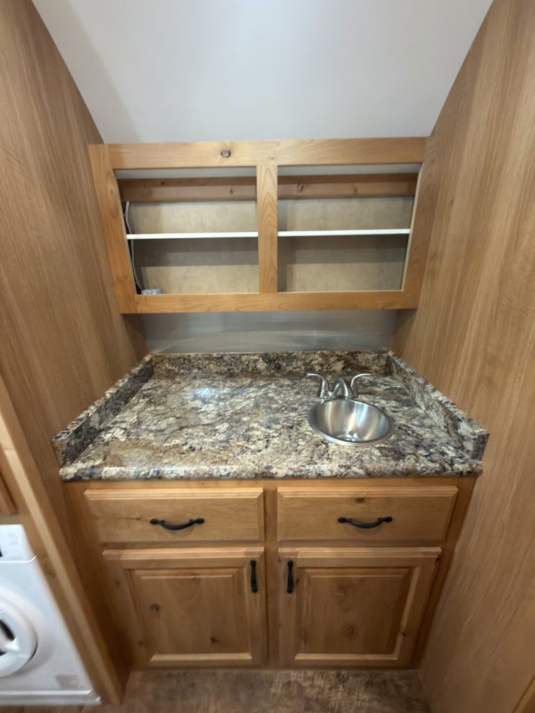 Bathroom vanity and medicine cabinet
