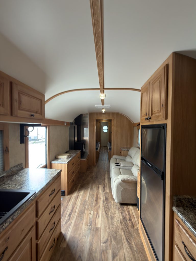 Detail view of Kitchen & Living Area Overview in the Schrauth Camp.