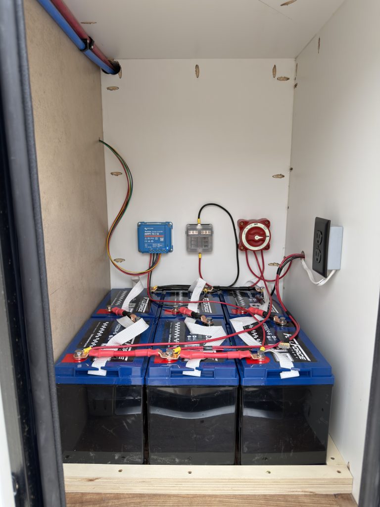 Six-battery bank in the Schrauth Camp
