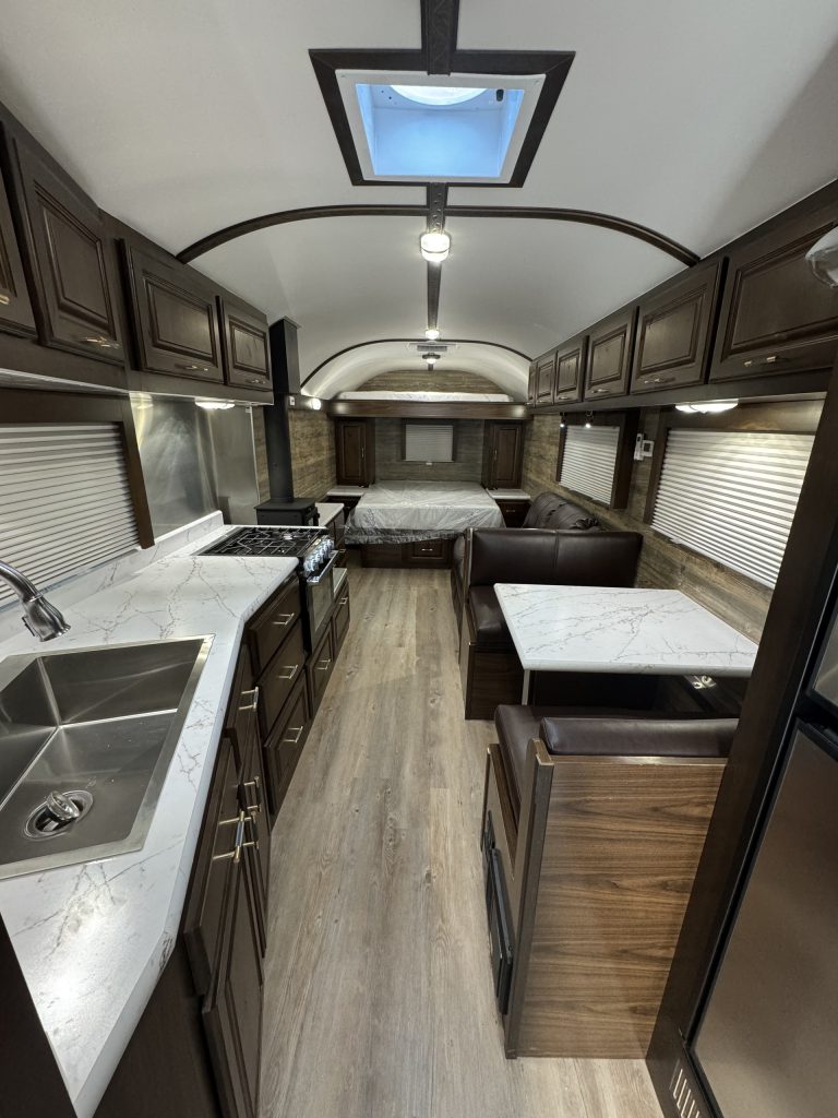 Dark-Wood Peak Camp Kitchen and Dinette