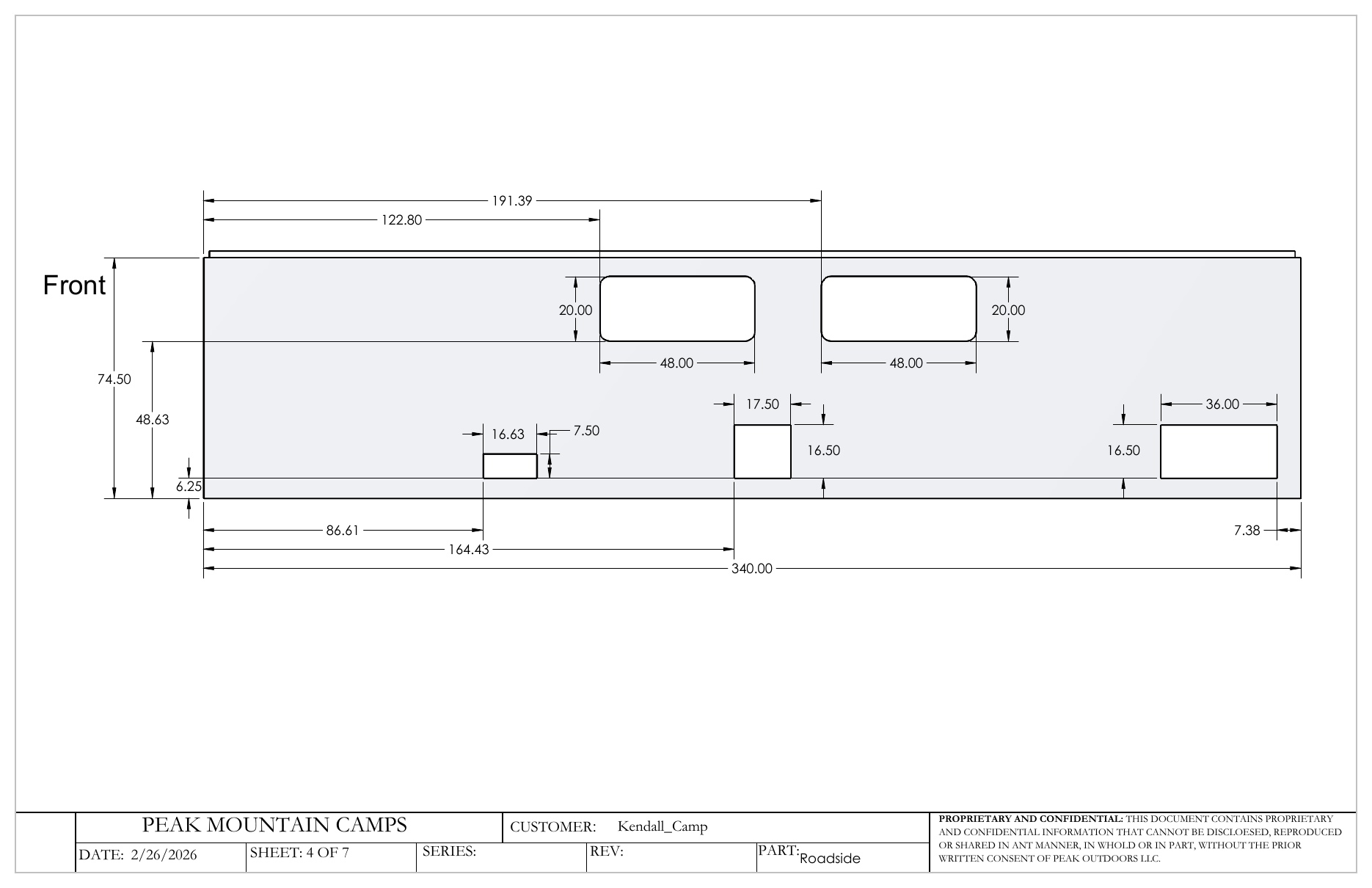Kendall Camp floor plan page 4 of 7.