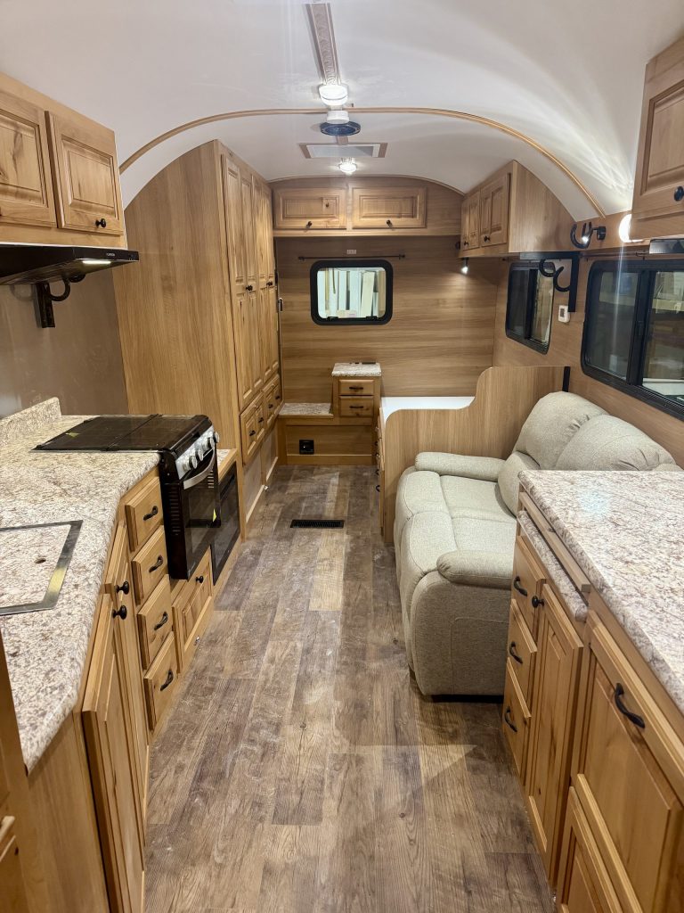Light-Wood Peak Camp Kitchen and Lounge