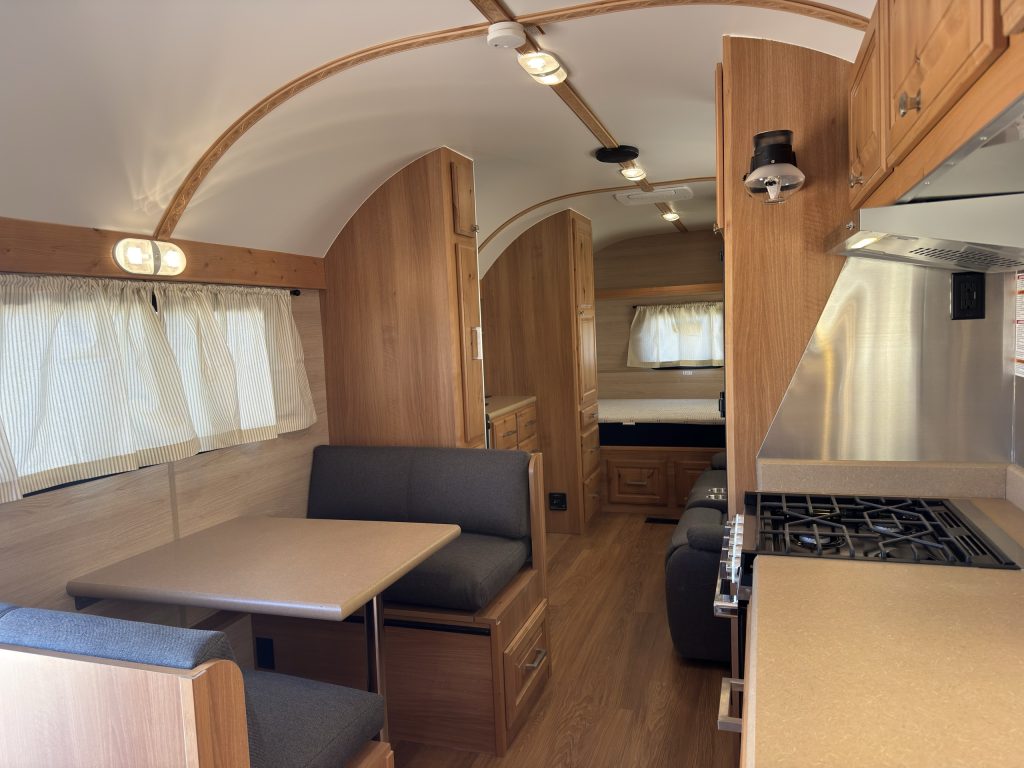Peak Camp Dinette, Kitchen, and Living Area