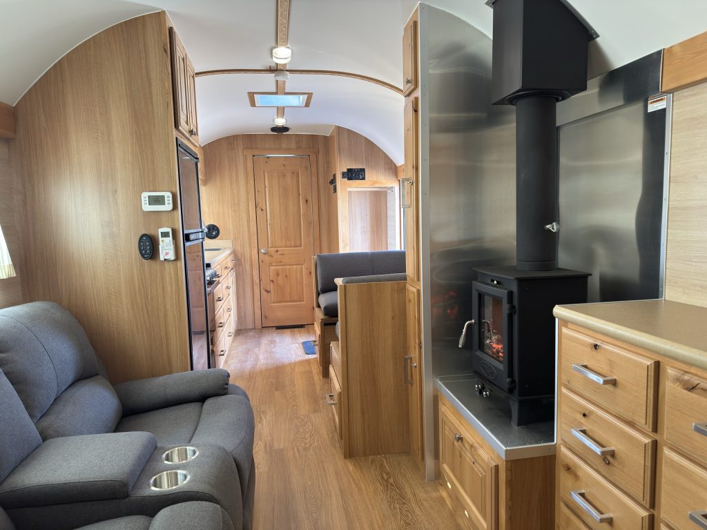 Peak Camp Lounge With Wood Stove