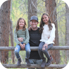 Weston with his family