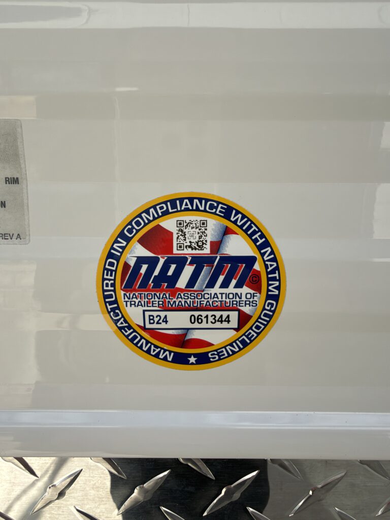 Image of the RV appliance certification label of Gail Camp #131.