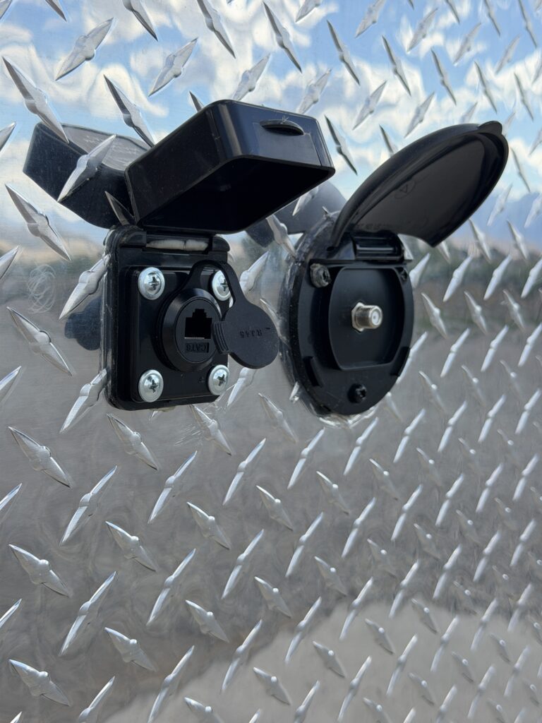 Image of the exterior utility connections of Gail Camp #131.