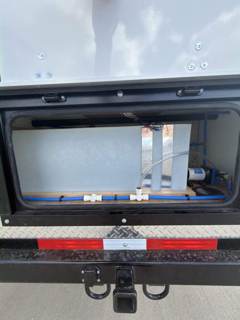 Image of the fresh water tank compartment of Gail Camp #131.