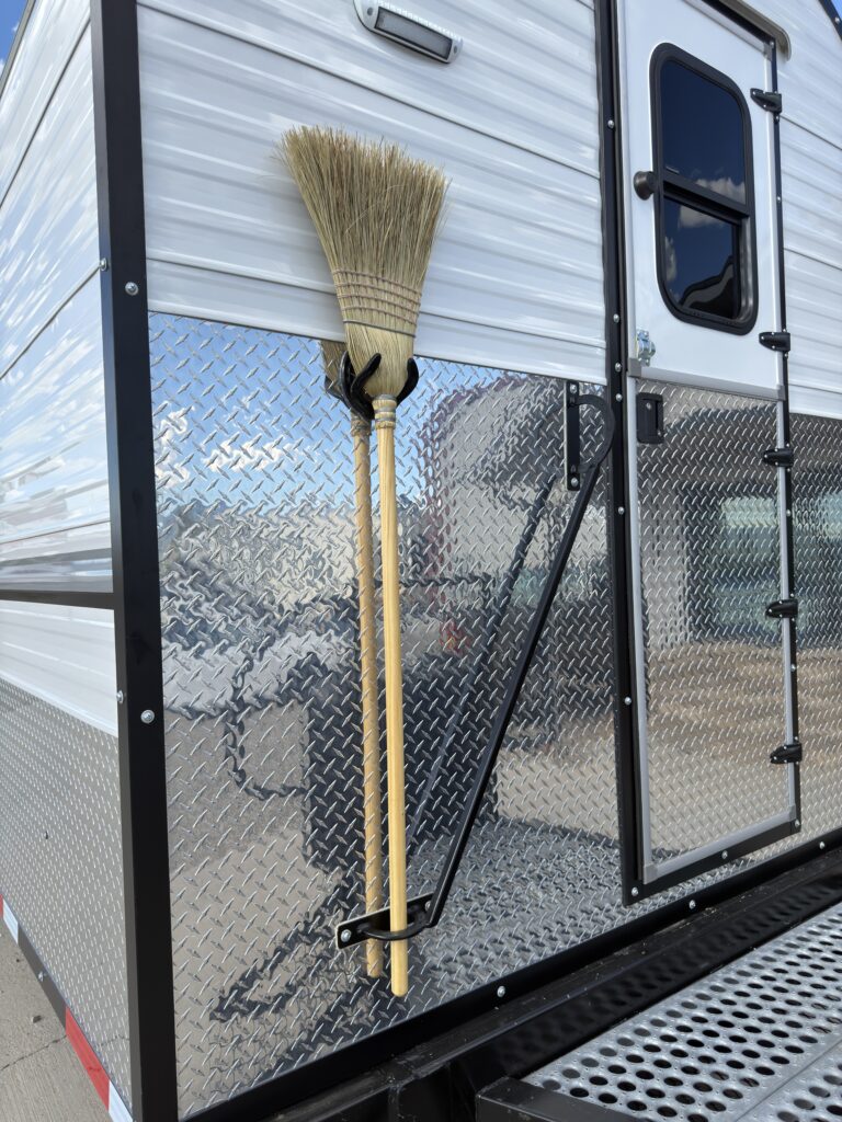 Image of the exterior broom mount of Gail Camp #131.