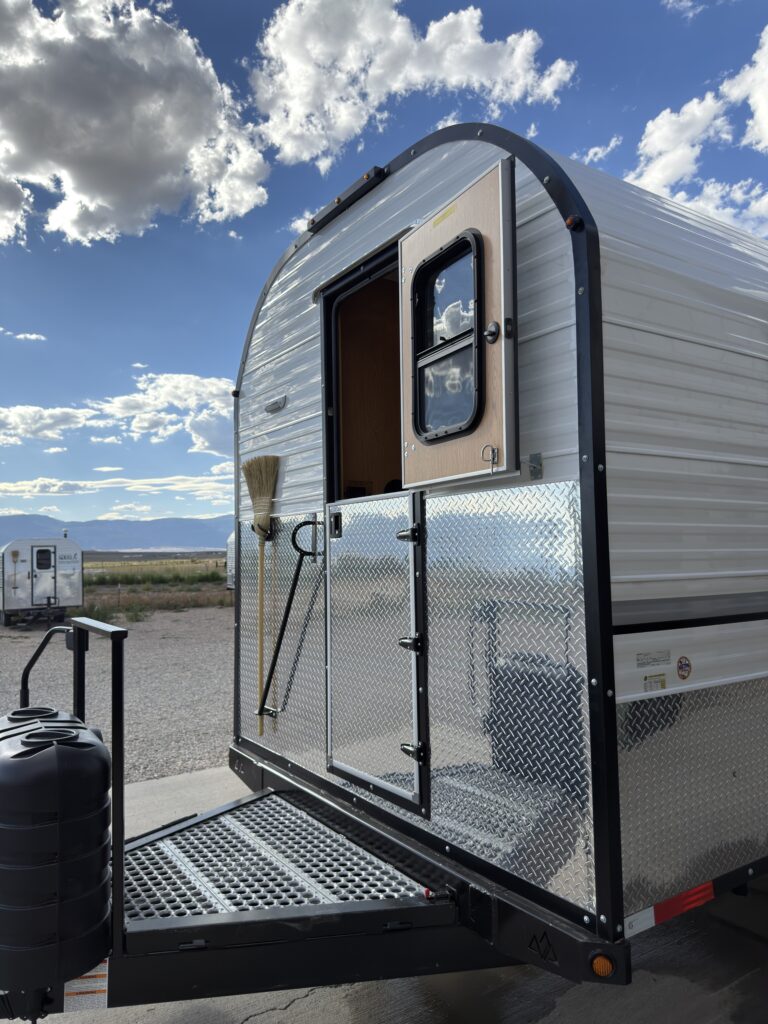 Image of the open Dutch door of Gail Camp #131.