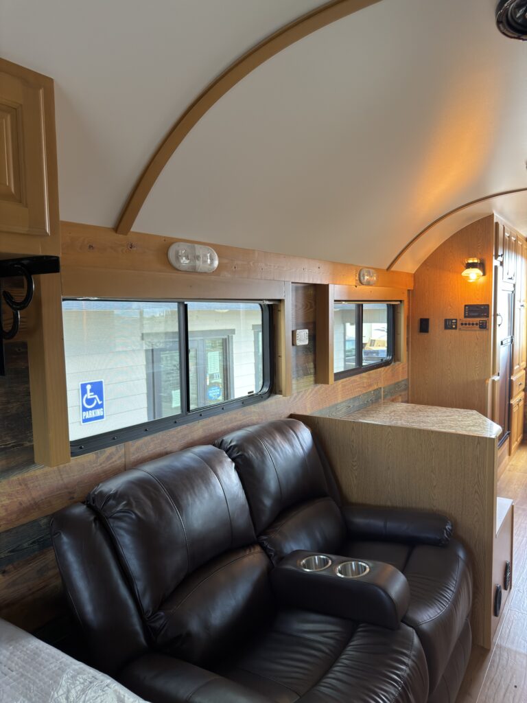 Image of the reclining sofa of Gail Camp #131.