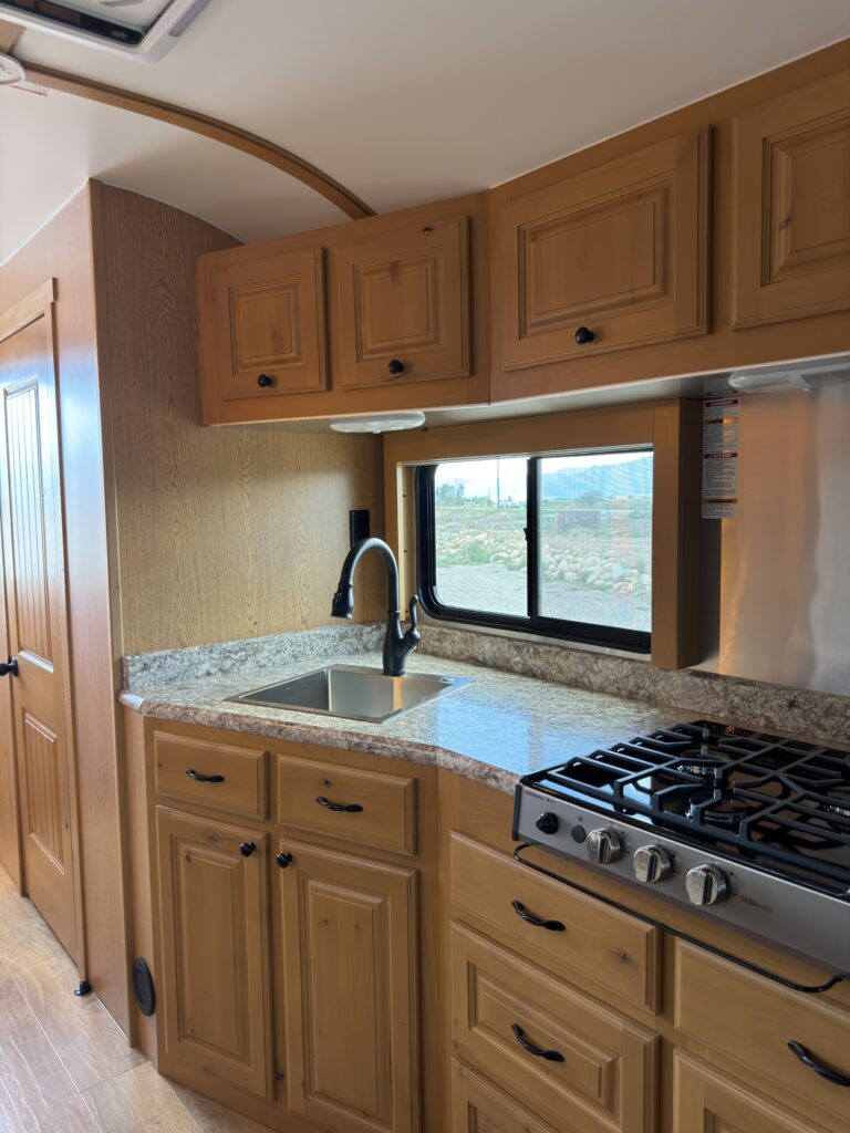 Image of the kitchen area of Gail Camp #131.