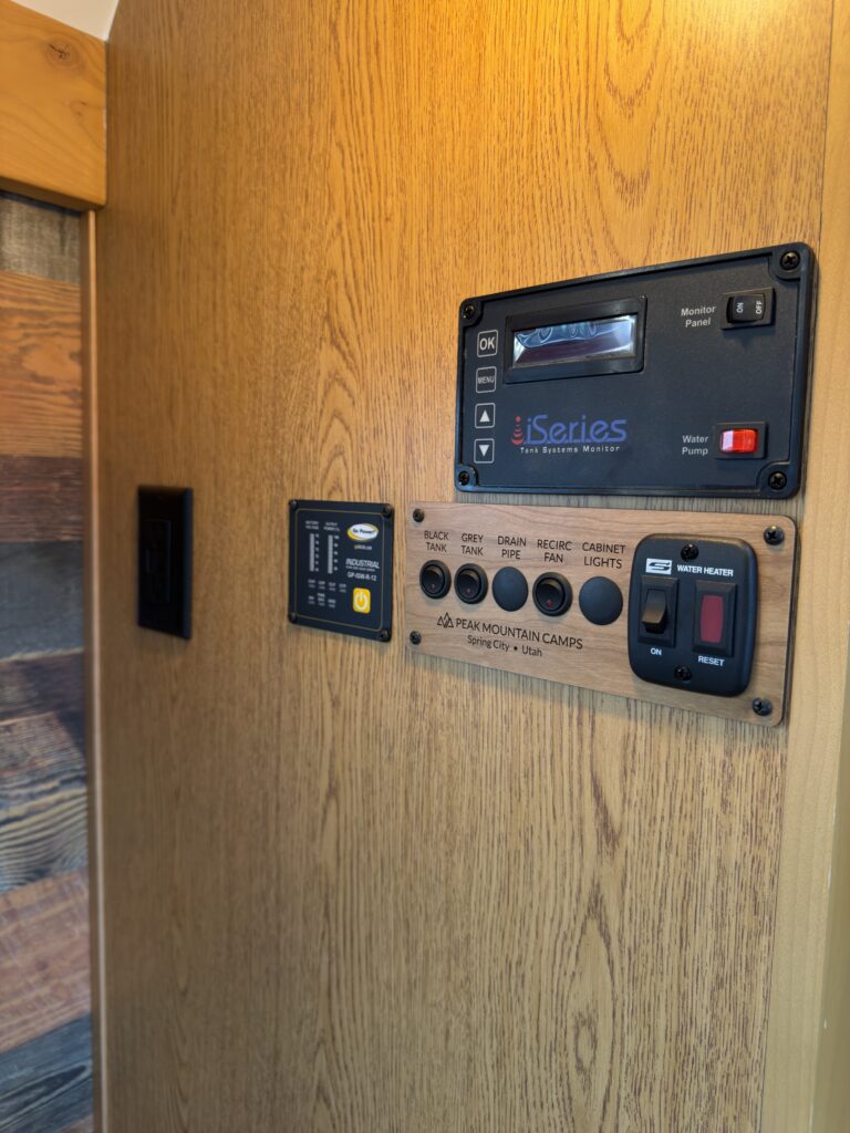 Image of the interior control panel of Gail Camp #131.