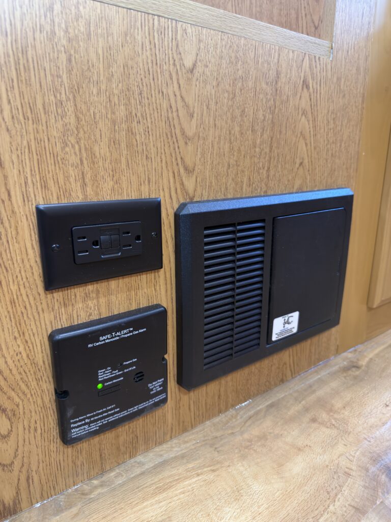 Image of the fuse box and power connections of Gail Camp #131.