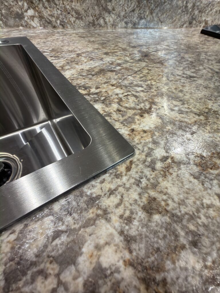 Image of the kitchen countertop detail of Gail Camp #131.