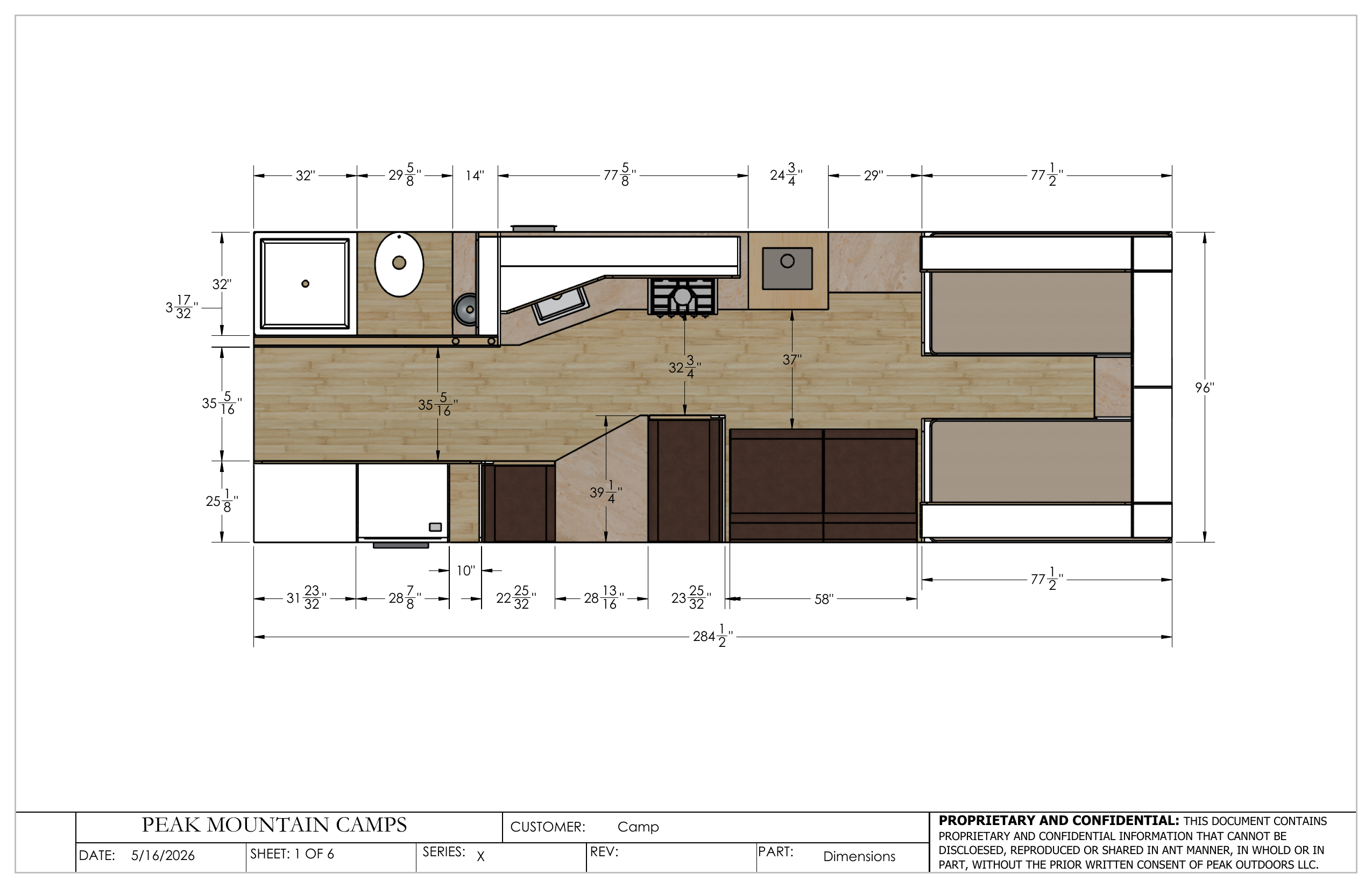 Gail Camp Floor Plan - Dimensions