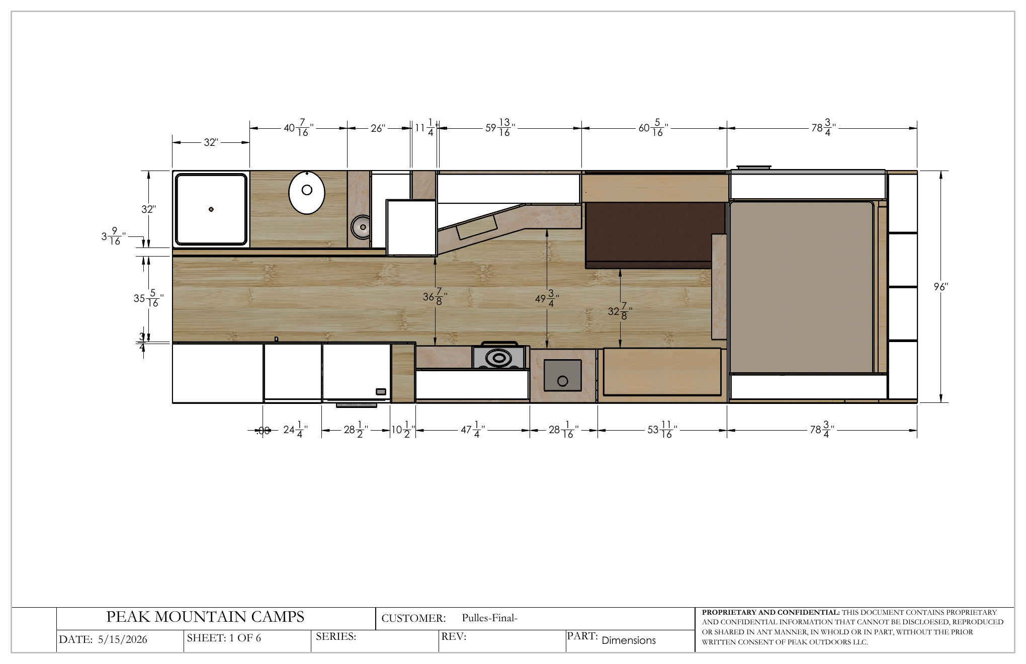 Pulles Camp floor plan dimensions drawing