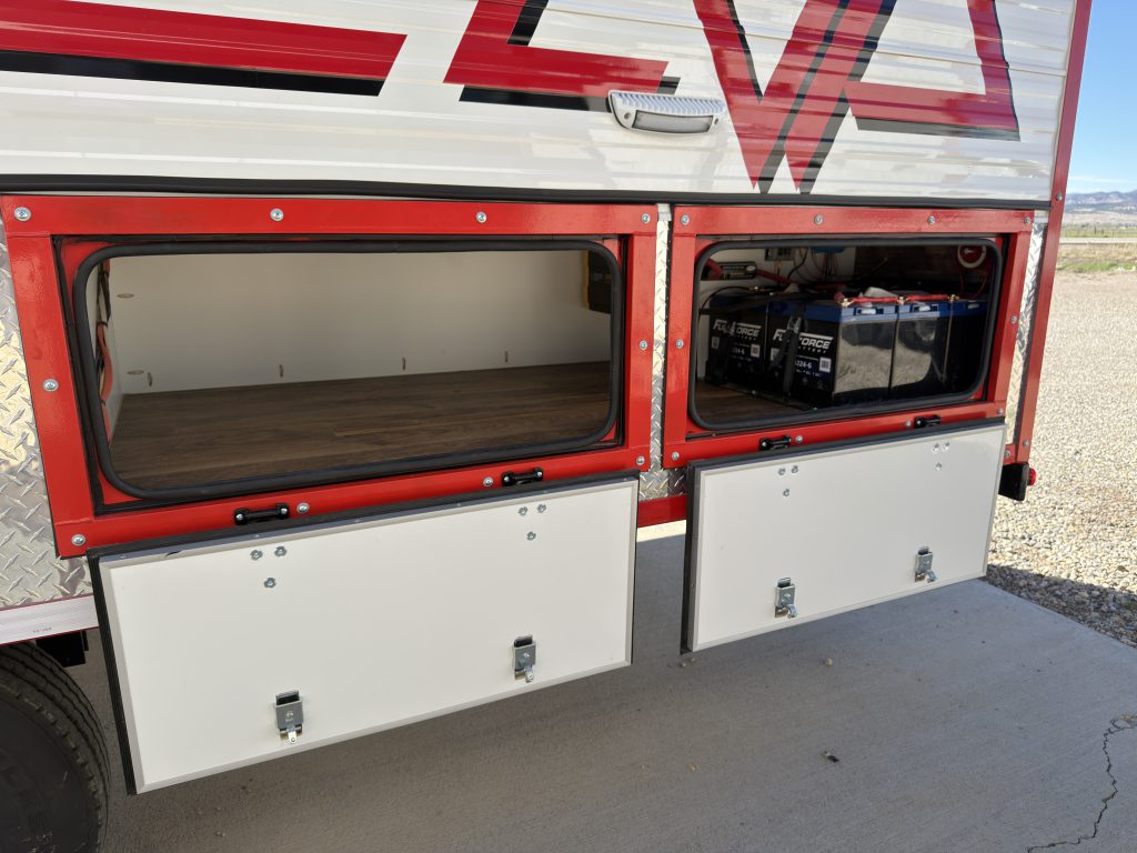 Open Exterior Storage with Battery Bank and Power Controls (View 1) in Nielsen Camp #133