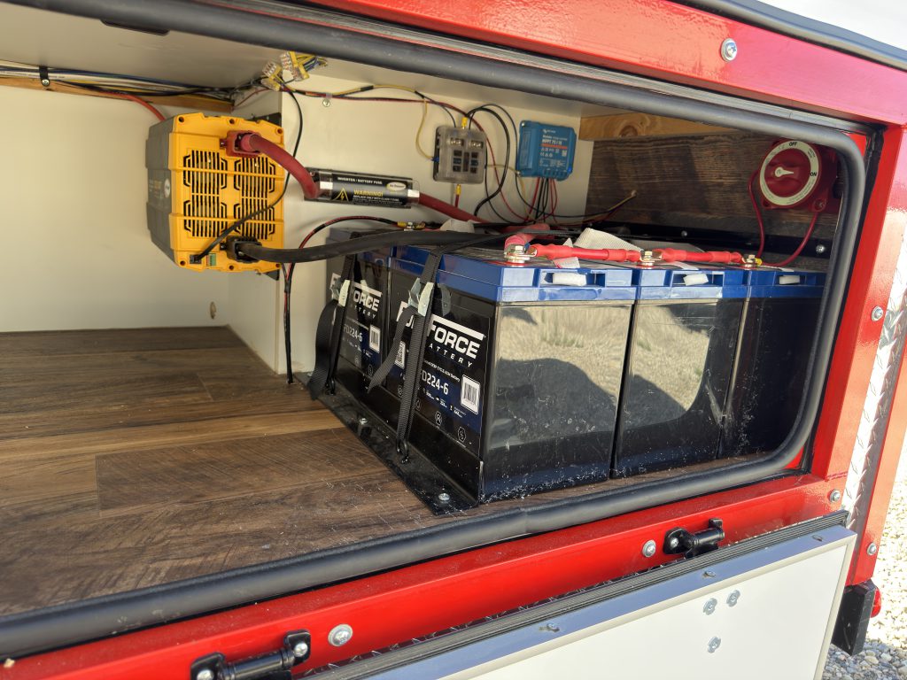 Exterior Battery Bank and Inverter in Nielsen Camp #133