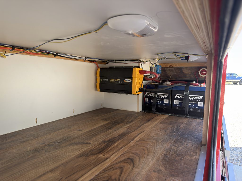 Open Exterior Storage with Battery Bank and Power Controls (View 2) in Nielsen Camp #133