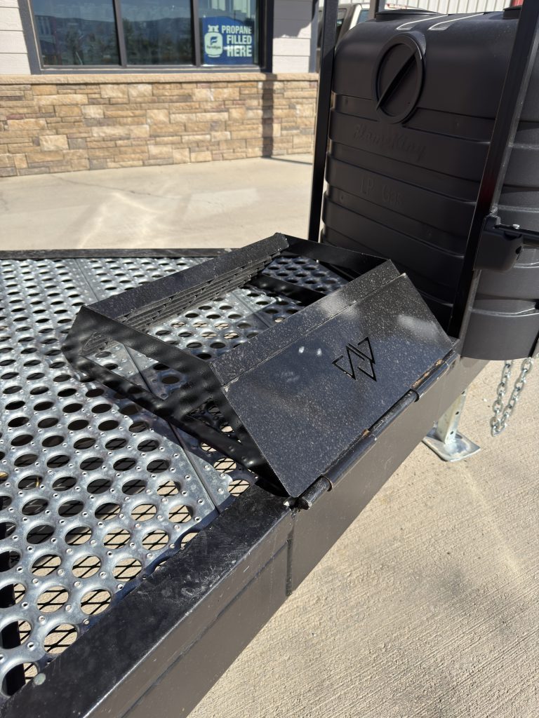Heavy-Duty Entry Steps Folded Up in Nielsen Camp #133