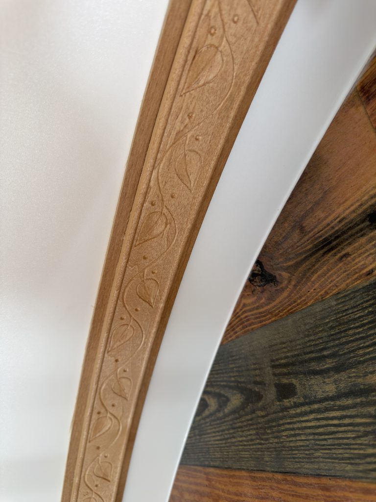 Carved Ceiling Trim on Nielsen Camp #133