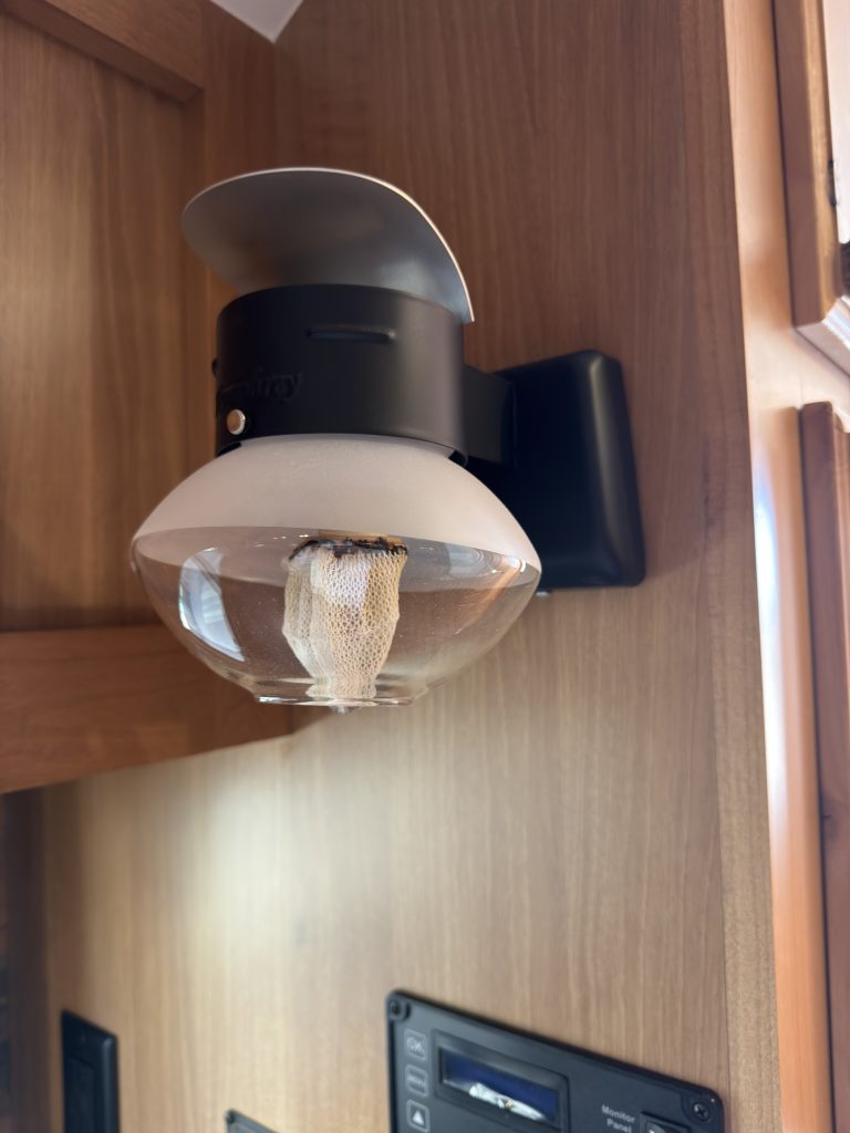 Wall-Mounted Propane Gas Light on Nielsen Camp #133