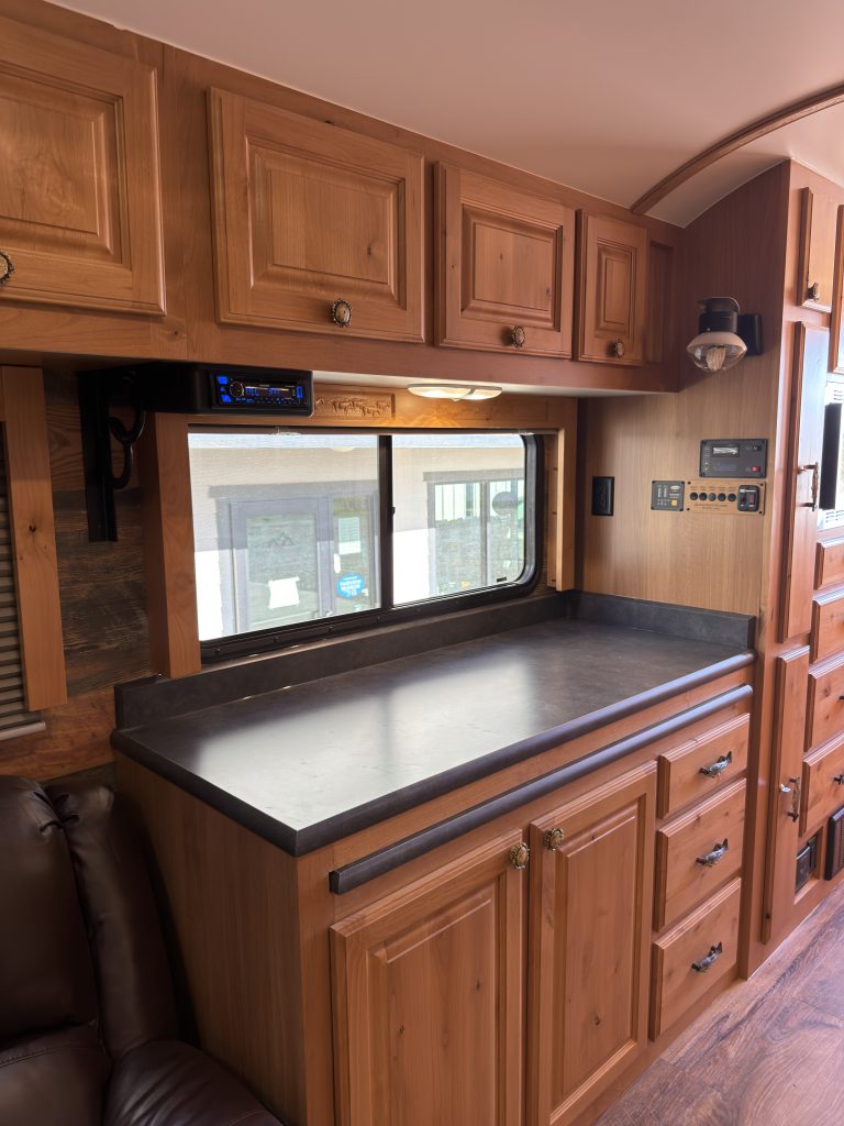 Bar Cabinetry and Countertop in Nielsen Camp #133
