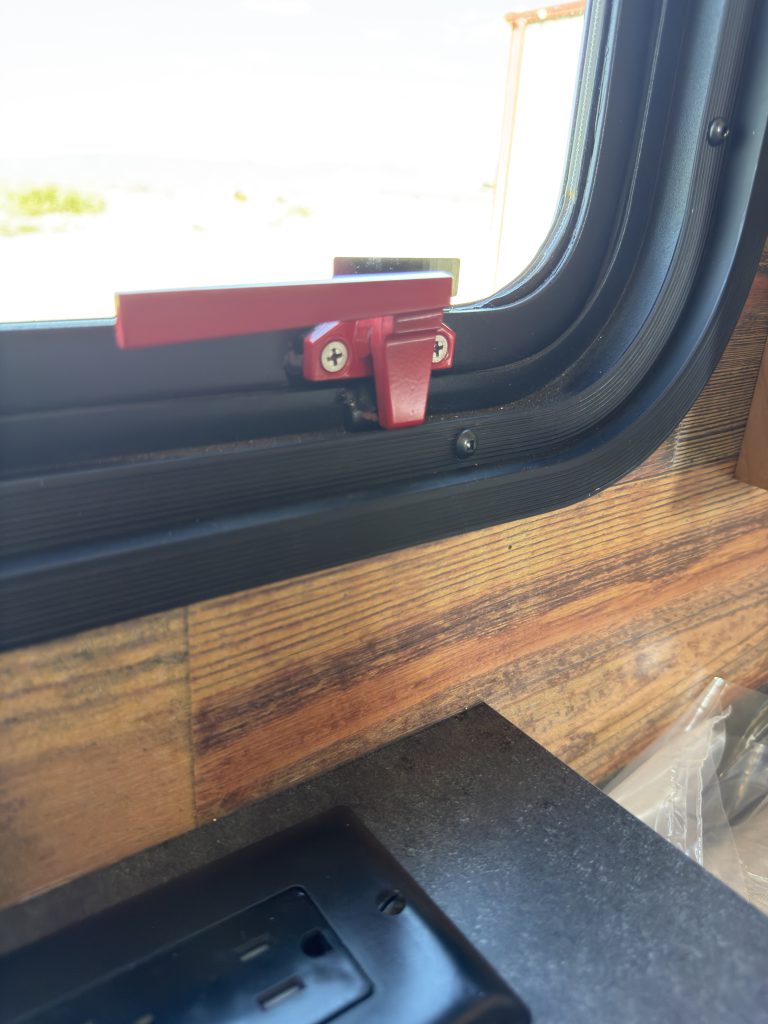 Egress Window Latch on Nielsen Camp #133 (View 2)