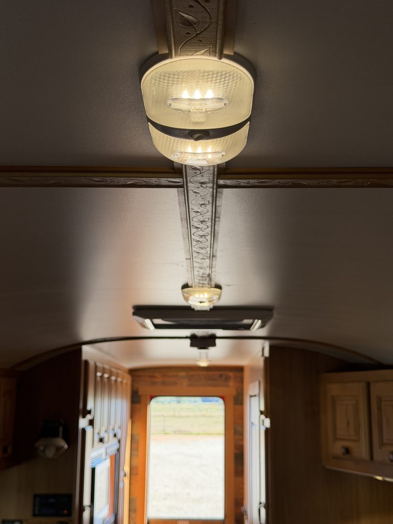 Ceiling Trim and Lighting toward Entry in Nielsen Camp #133