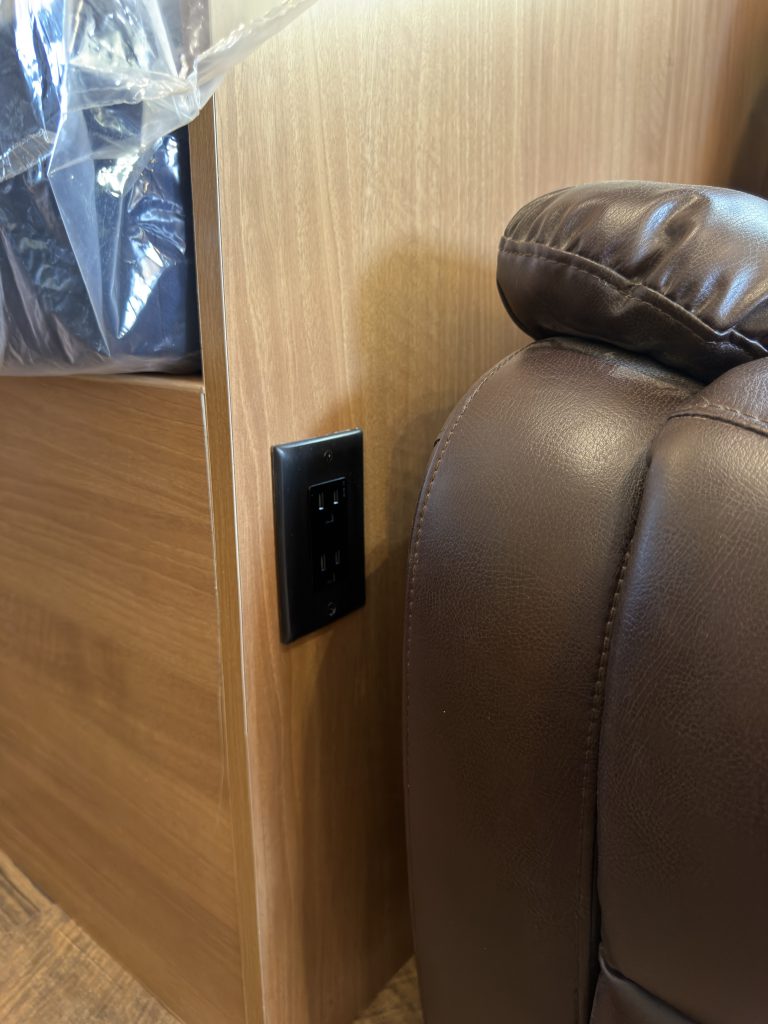 Footboard Power Outlet (View 2) in Nielsen Camp #133