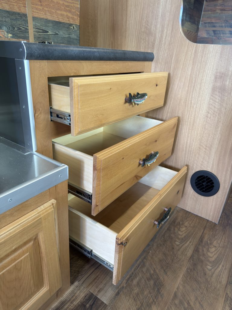 Media center drawers in Nielsen Camp #133