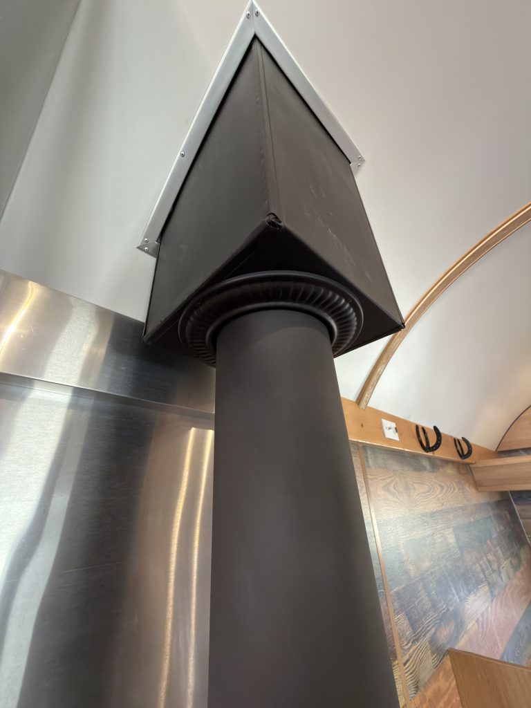 Wood Stove Chimney Collar (View 1) in Nielsen Camp #133