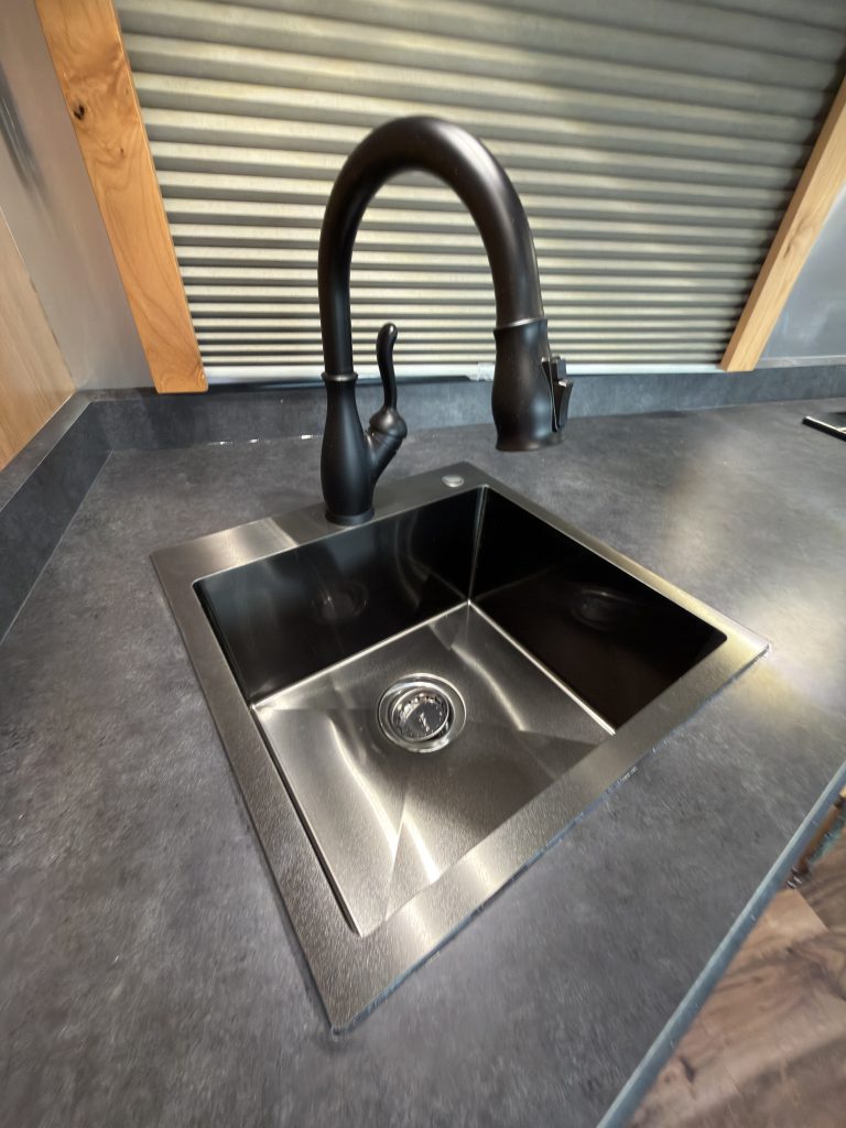 Stainless Steel Sink And Faucet on Nielsen Camp #133 (View 2)