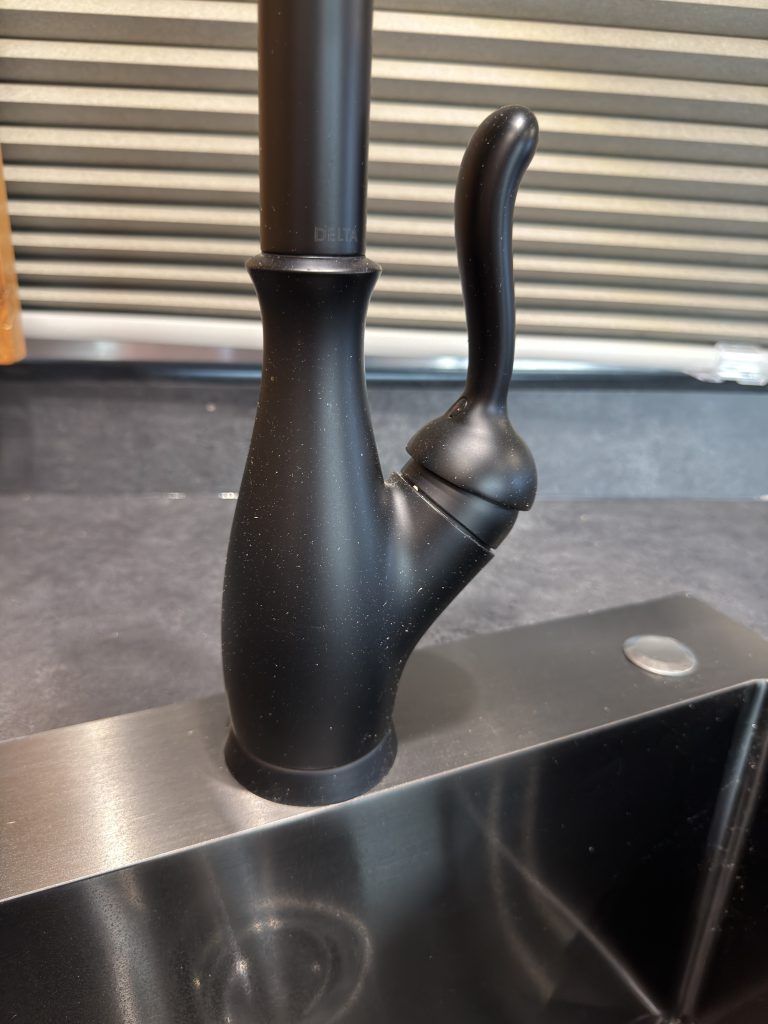 Black Kitchen Faucet Detail in Nielsen Camp #133