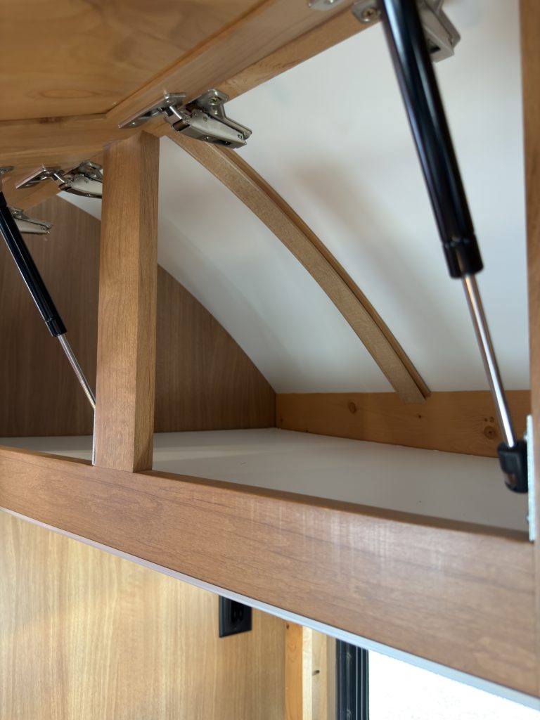 Open Kitchen Overhead Cabinet (Close View) in Nielsen Camp #133