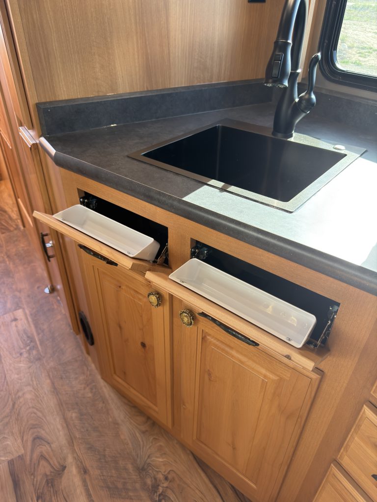 Dual Sink Tip-Outs on Nielsen Camp #133