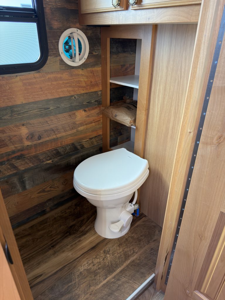 Bathroom And Porcelain Toilet on Nielsen Camp #133 (View 2)