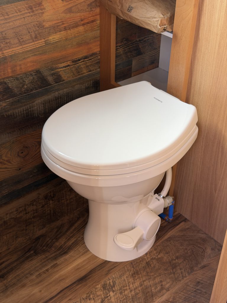 Bathroom And Porcelain Toilet on Nielsen Camp #133 (View 3)