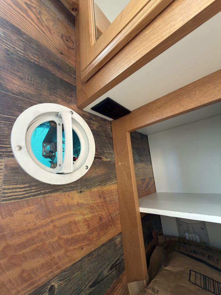 Power Outlet Below Bathroom Medicine Cabinet in Nielsen Camp #133
