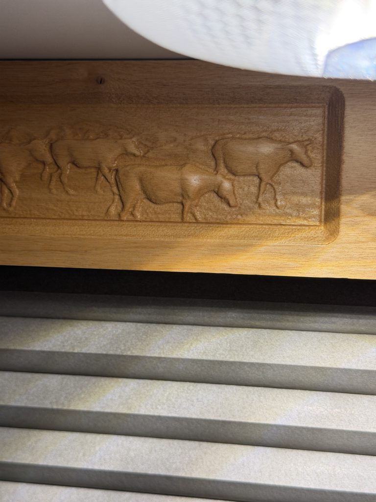 Western Carved Window Trim on Nielsen Camp #133 (View 2)