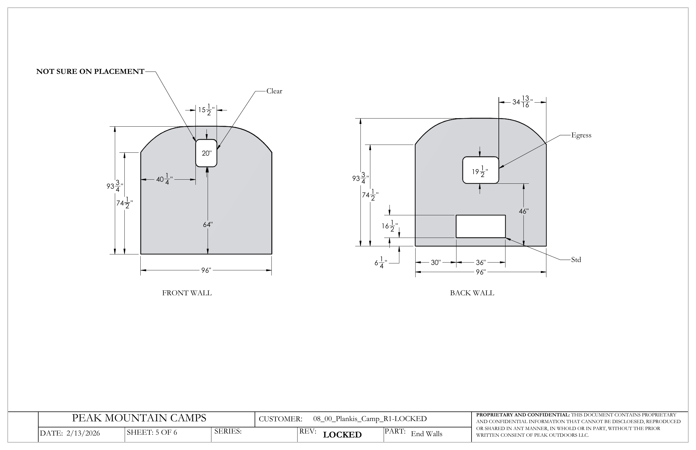 Plankis Camp #124 front and rear walls, drawing page 5 of 6.