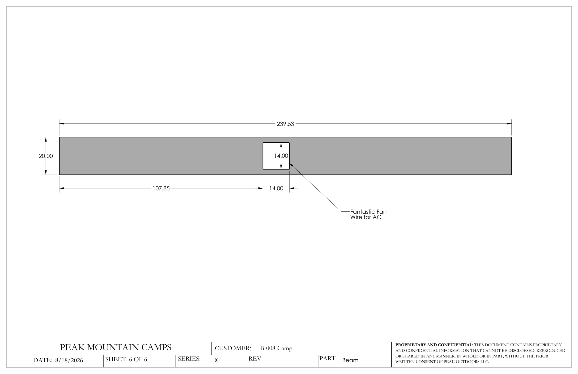 Main Beam Drawing for Van Niewkoop Camp #136, page 6 of 6.